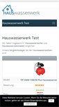 Mobile Screenshot of hauswasserwerk-test.net