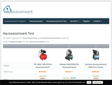 Tablet Screenshot of hauswasserwerk-test.net