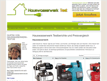 Tablet Screenshot of hauswasserwerk-test.de